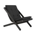 Sedia pieghevole Nero/Grigio scuro Boogie - Karup Design