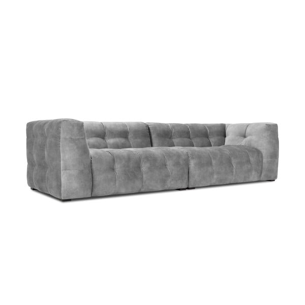 Divano in velluto grigio, 280 cm Vesta - Windsor & Co Sofas-image-3