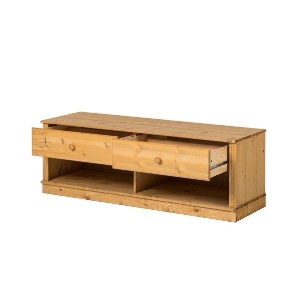 Cassettiera TV marrone in legno di pino Annabelle - Støraa-image-4