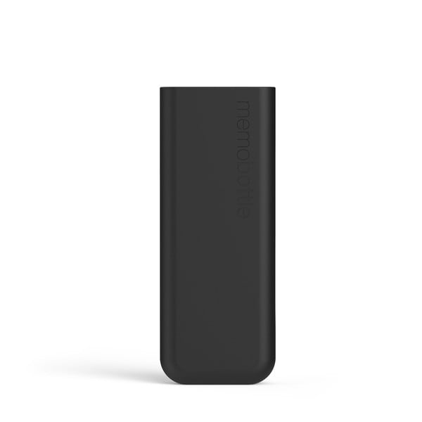 Manicotto per bottiglia in silicone nero SLIM Sleeve Slim - Memobottle