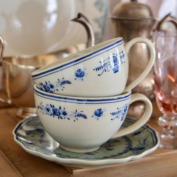Tazzina blu/beige in gres 260 ml Vila – Costa Nova-image-4