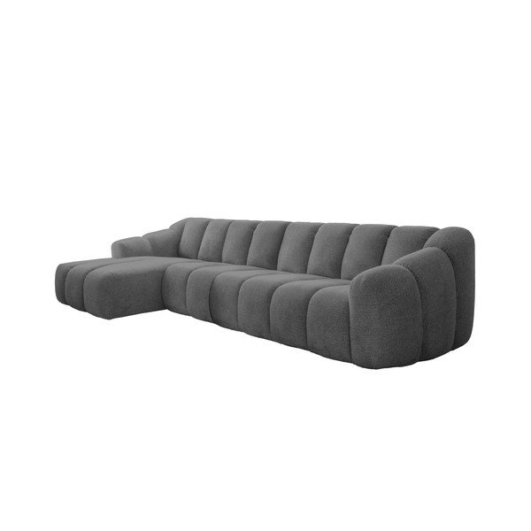 Divano angolare grigio (con penisola a sinistra/con chaise lounge) Shell – Miuform