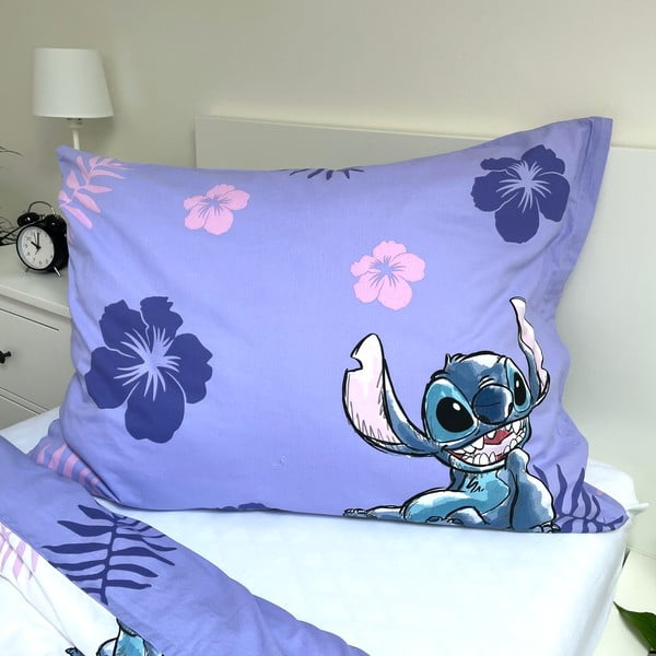 Biancheria da letto per bambini in cotone per letto singolo 140x200 cm Lilo and Stitch - Jerry Fabrics-image-3