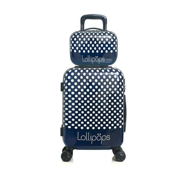 Set di valigie e valigette blu a 4 ruote Lollipops Penny - LOLLIPOPS-image-1