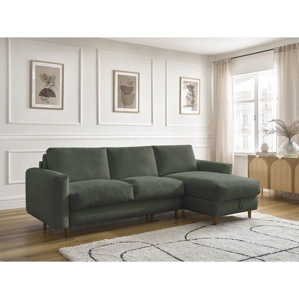 Divano angolare verde Nouveau Cocoone – Bobochic Paris-image-1