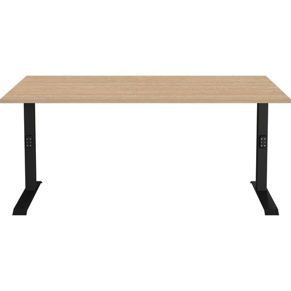 Scrivania regolabile con piano effetto rovere 80x160 cm Lissabon – Germania-image-2