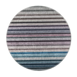 Tappeto rotondo lavabile blu-grigio ø 80 cm - Vitaus