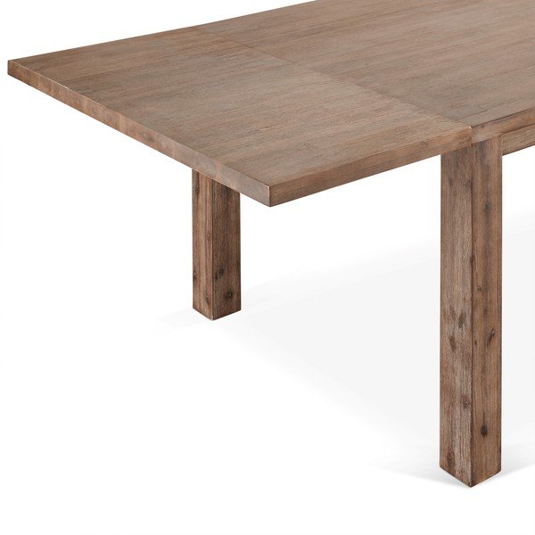 Piano supplementare per tavolo da pranzo in acacia massiccia 100x50 cm Alaska - Furnhouse