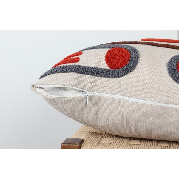 Federa decorativa in lino 43x43 cm Geometrik – Mioli Decor-image-3