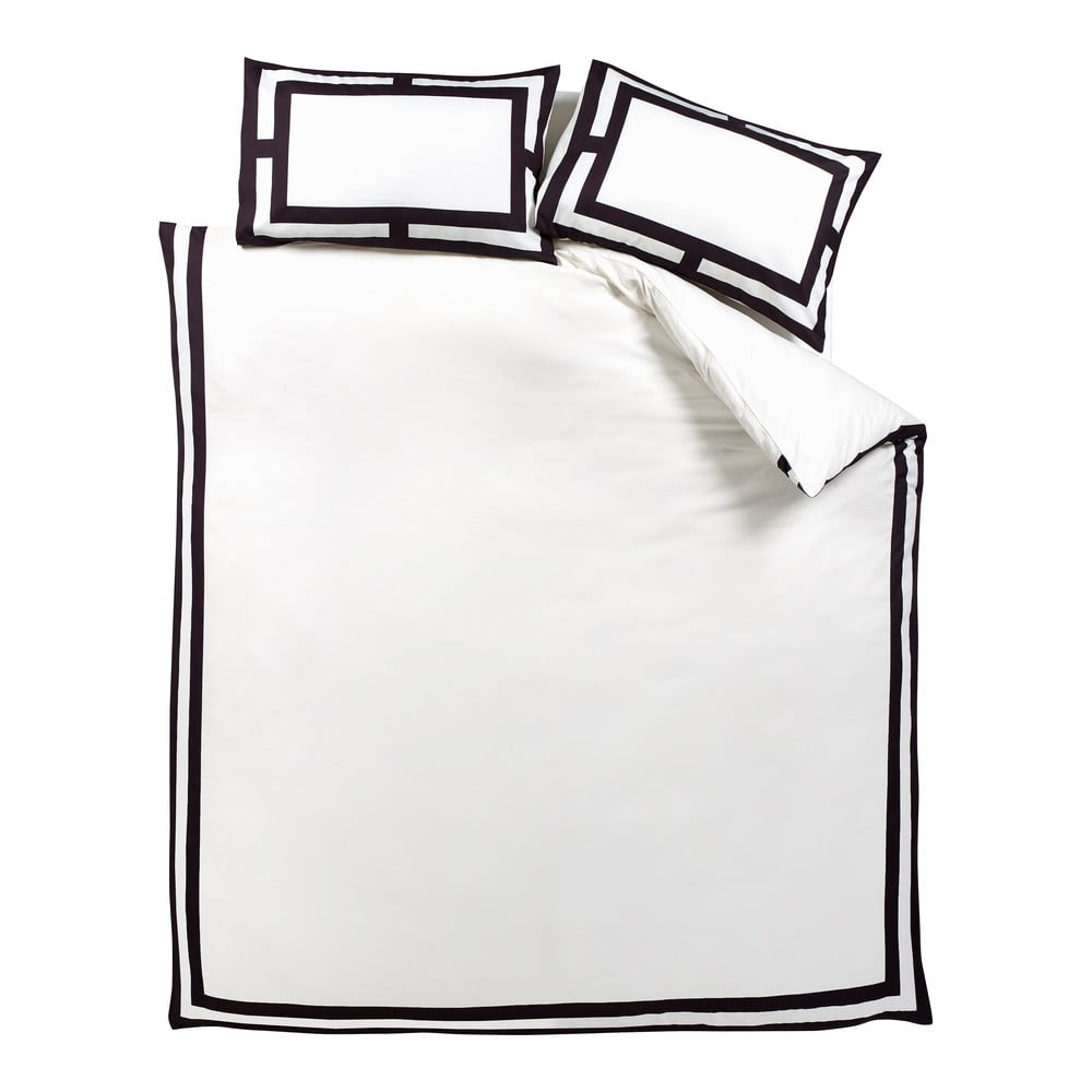 Biancheria da letto bianca e nera per letto matrimoniale 200x200 cm Mono Panel – Catherine Lansfield | Biancheria da letto