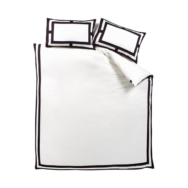 Biancheria da letto bianca e nera per letto singolo 135x200 cm Mono Panel – Catherine Lansfield