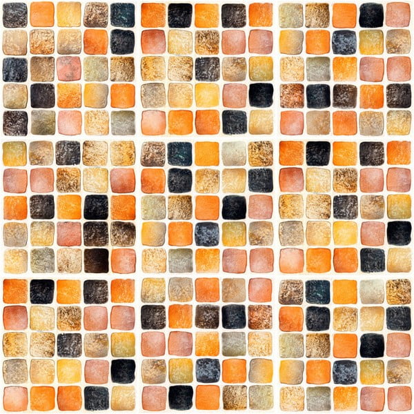 Set di 9 decalcomanie murali Piastrelle murali Mosaico Sabbiato, 15 x 15 cm - Ambiance-image-1