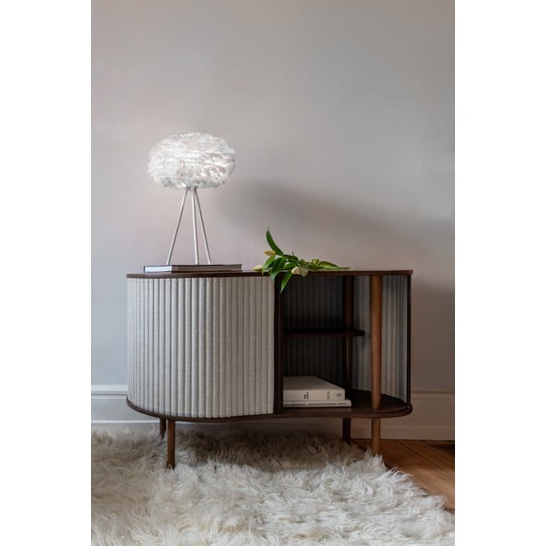 Cassettiera bassa grigio-marrone con ante scorrevoli in rovere 100x67 cm Audacious - UMAGE-image-1