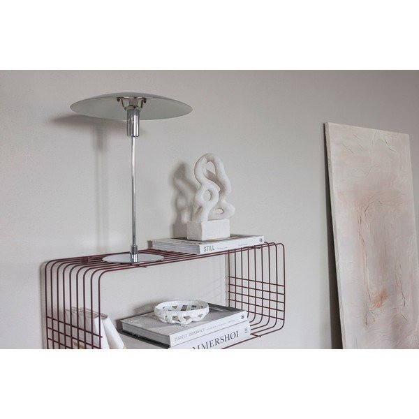 Mensola burgundy in metallo con ripiani multipli 70 cm Wire – Mette Ditmer Denmark-image-2