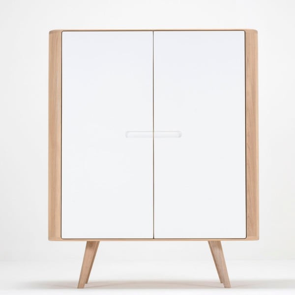 Armadio in legno di quercia, 90 x 110 cm Ena - Gazzda-image-3