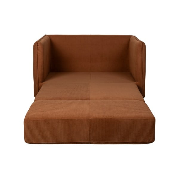 Poltrona arancio-marrone Jopie - White Label-image-3