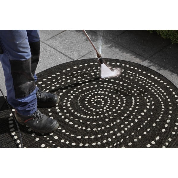 Tappeto nero per esterni , ø 140 cm Bali - NORTHRUGS-image-1