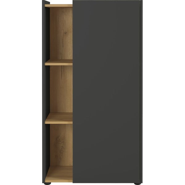 Libreria grigio scuro in rovere 62x115 cm Austin - Germania