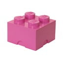 Scatola portaoggetti rosa quadrata - LEGO®