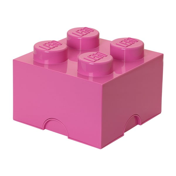 Scatola portaoggetti rosa quadrata - LEGO®