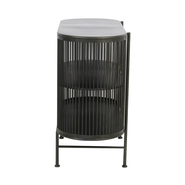 Cassettiera in metallo nero 100x80 cm Yinthe - Light & Living-image-4