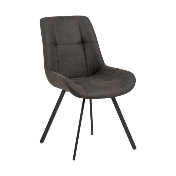 Sedia da pranzo grigio antracite Waylor - Actona