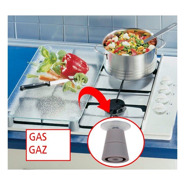 Coperchio in vetro per fornello Universal 3 in 1, 56 x 50 cm - Wenko-image-2