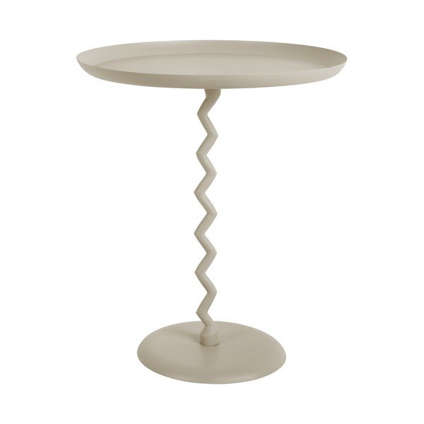 Tavolino rotondo in metallo ø 44 cm Zig Zag – Leitmotiv