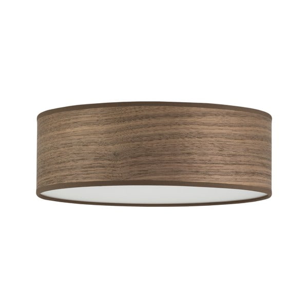 Apparecchio a soffitto in impiallacciatura di noce naturale TSURI M, ⌀ 30 cm Tsuri - Sotto Luce