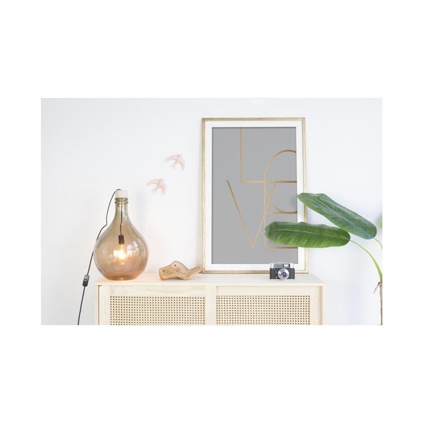 Quadro in cornice Love, 60 x 40 cm - Velvet Atelier-image-1