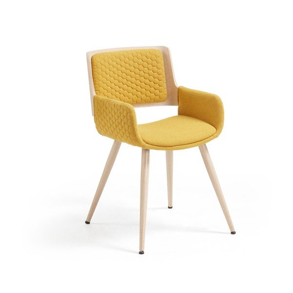 Sedia giallo senape Andre - Kave Home