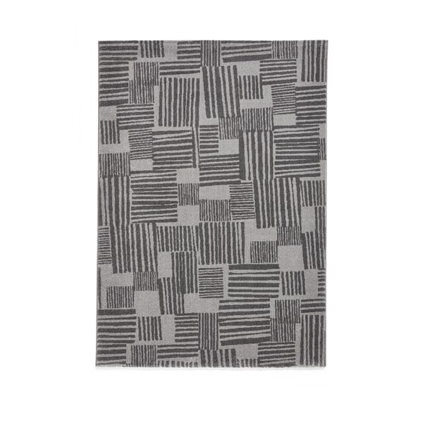 Tappeto in grigio scuro 80x150 cm Blocks – Catherine Lansfield