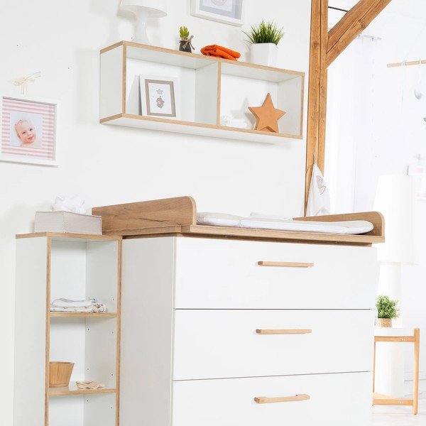 Libreria a muro per bambini bianca 90x29 cm Finn - Roba-image-3