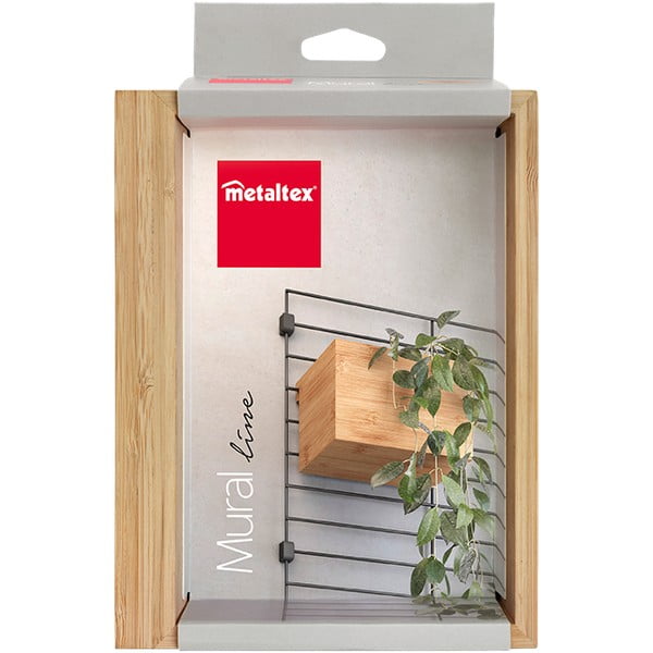 Componente in bambù - scatola portaoggetti in colore naturale 19x15 cm Mural - Metaltex-image-2