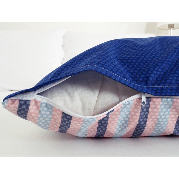 Lenzuola in crêpe blu per letto singolo 140x200 cm Top Class - B.E.S.-image-1