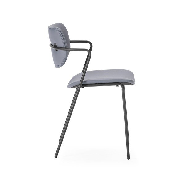 Set di sedie da pranzo grigio scuro 2 pz Maika - Marckeric-image-1