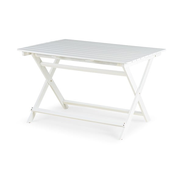 Tavolo da giardino in legno di acacia bianco Natur, 114 x 88 cm - Bonami Essentials