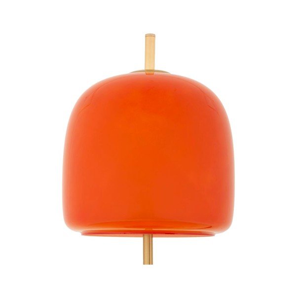 Lampada da tavolo arancione/dorata in metallo con paralume in vetro (altezza totale 53 cm) Oldy – Mauro Ferretti-image-2