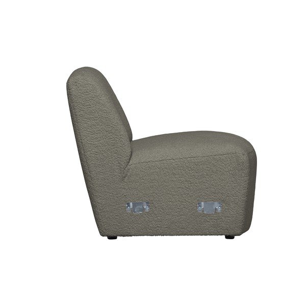 Modulo divano kaki in tessuto bouclé (parte centrale) Coco - WOOOD-image-3