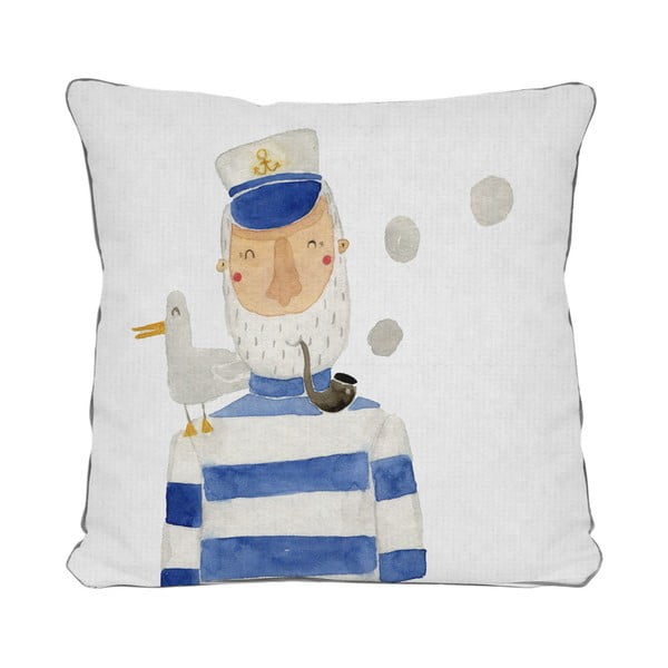 Cuscino blu e bianco , 45 x 45 cm Sailor - The Wild Hug