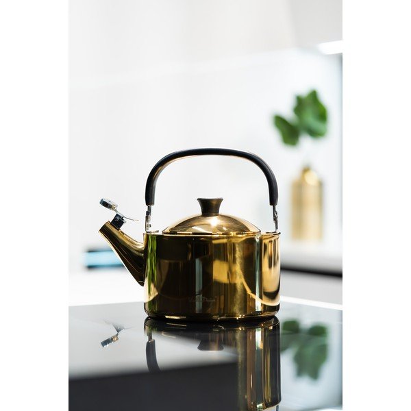 Bollitore oro lucido in acciaio inox 1,5 l Diamante – Vialli Design-image-3