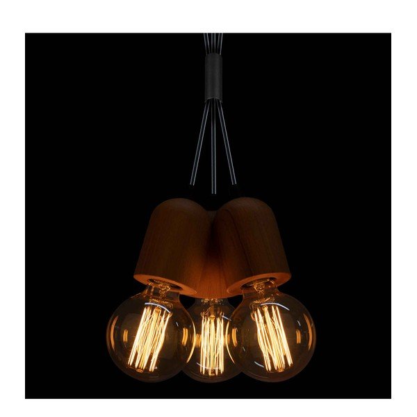 Lampada a sospensione in colore nero-naturale Tahiti - Squid Lighting-image-2