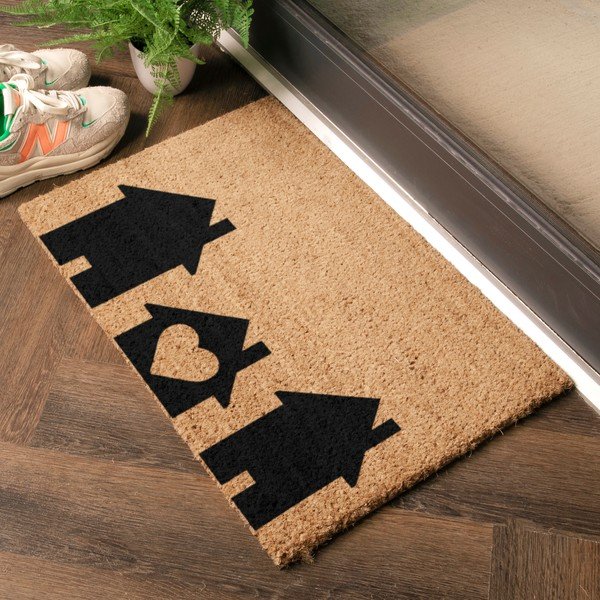 Zerbino in cocco 40x60 cm Home Is Where the Heart Is - Artsy Doormats-image-1