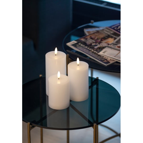 Candele LED in set da 3 (altezza 15 cm) Sille Rechargeable - Sirius-image-1