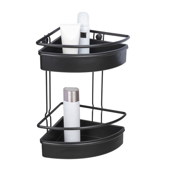 Mensola angolare nera per doccia , 30 x 22 cm Molinella - Wenko-image-2