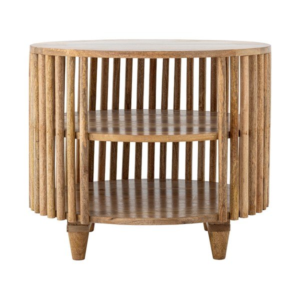 Tavolino da salotto rotondo di colore naturale in mango massiccio ø 60 cm Sali – Bloomingville