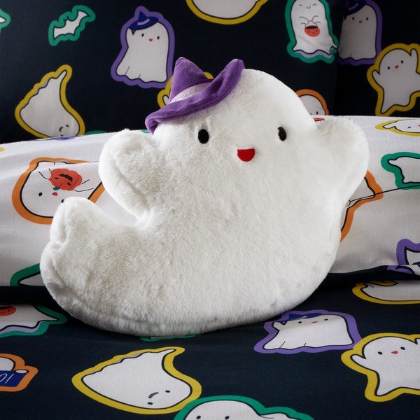 Cuscino per bambini in plush 35x35 cm Halloween Ghosts – Catherine Lansfield-image-1