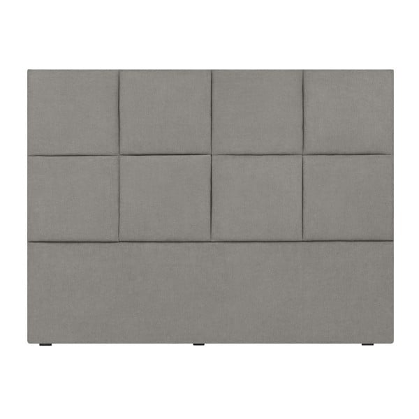 Testata grigio chiaro Mazzini Sofas Barletta, 160 x 120 cm - Cosmopolitan Design