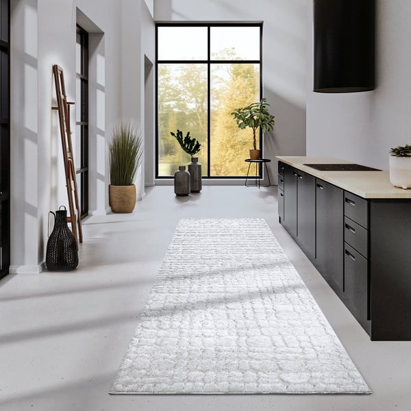 Passatoia color crema 80x240 cm Artistique Cream White - Elle Decoration-image-1