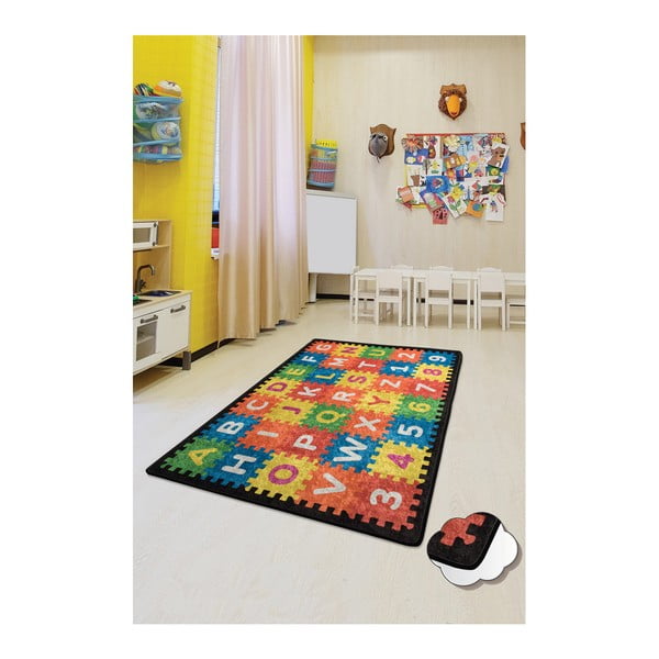 Tappeto per bambini , 100 x 160 cm Puzzle - Unknown-image-2